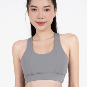 Áo bra tập yoga Racer Back CHAMP SPORT - Dark Grey